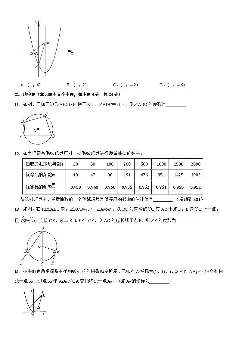 2023－2024学年九年级上学期浙教版数学期末复习卷一第3页