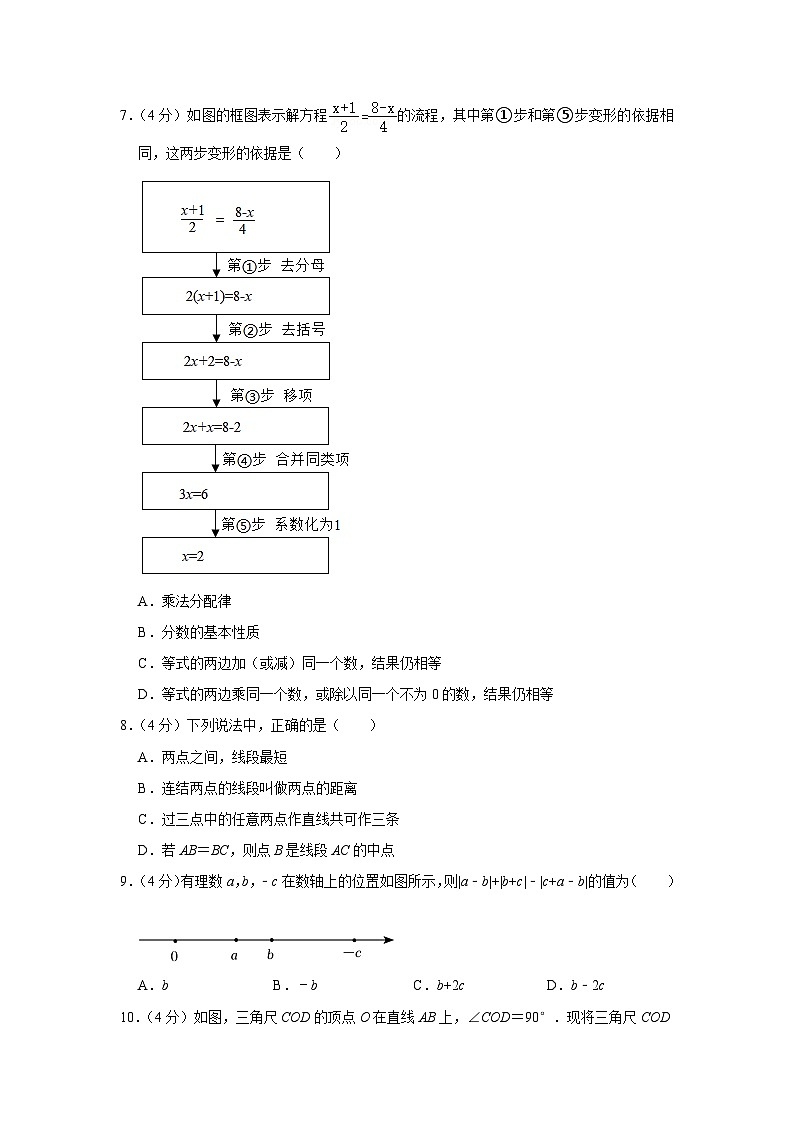 福建省莆田市城厢区2022-2023学年七年级上学期期末考试数学试题第2页