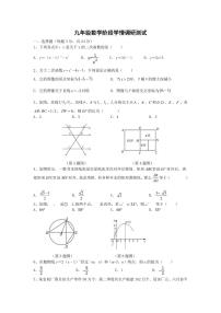 江苏省宿迁市宿豫区宿豫三校2023-2024学年九年级上学期12月月考数学试题