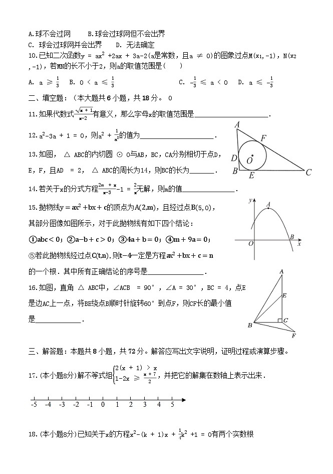 +湖北省黄石市大冶市还地桥镇教联体2023-2024学年九年级上学期期末模拟预测数学试题第2页