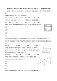 2023-2024学年辽宁省辽阳市灯塔一中九年级（上）期末数学试卷（含解析）