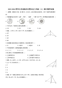 2023-2024学年江苏省徐州市贾汪区八年级（上）期中数学试卷（含解析）