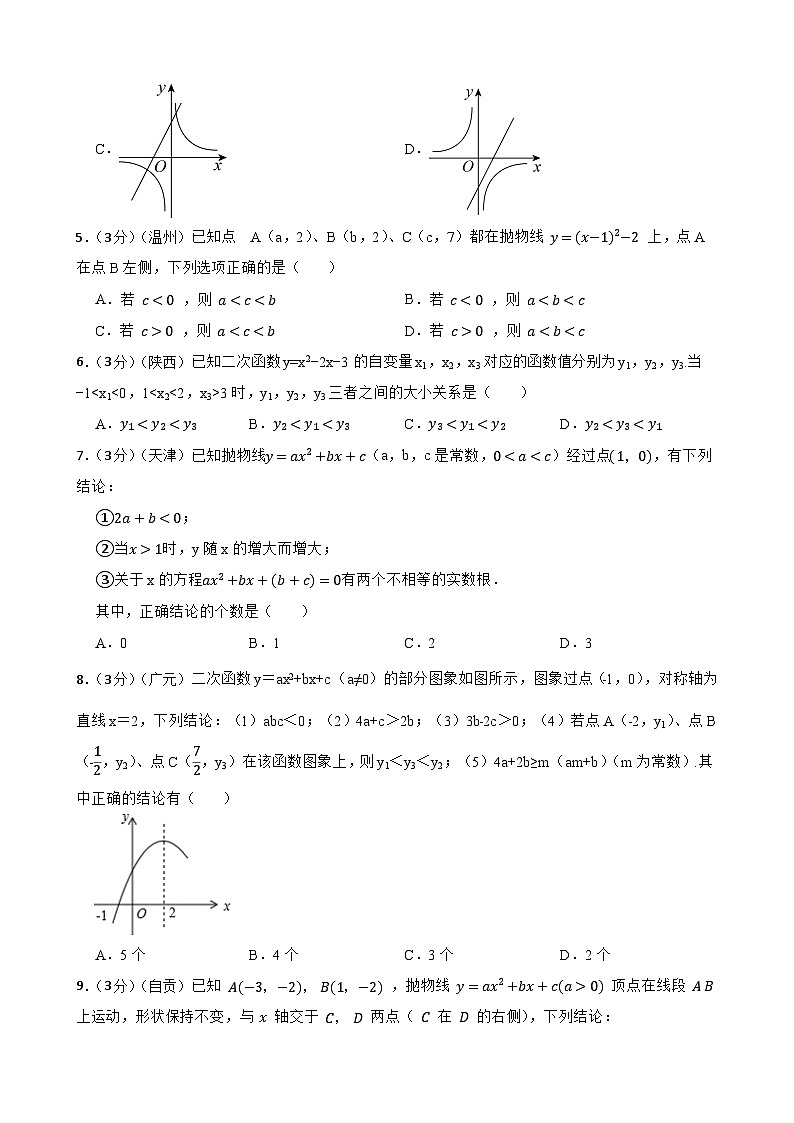 中考数学精选真题实战测试25 二次函数 A第2页