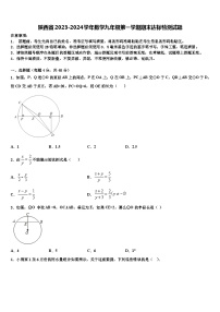 陕西省2023-2024学年数学九年级第一学期期末达标检测试题