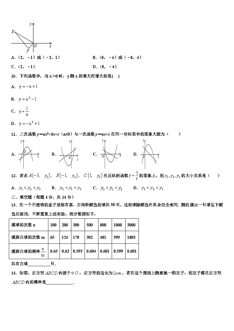 陕西省2023-2024学年数学九年级第一学期期末达标检测试题第3页