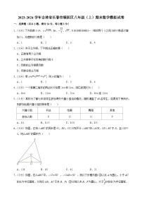 吉林省长春市绿园区2023-2024学年八年级上学期期末数学模拟试卷