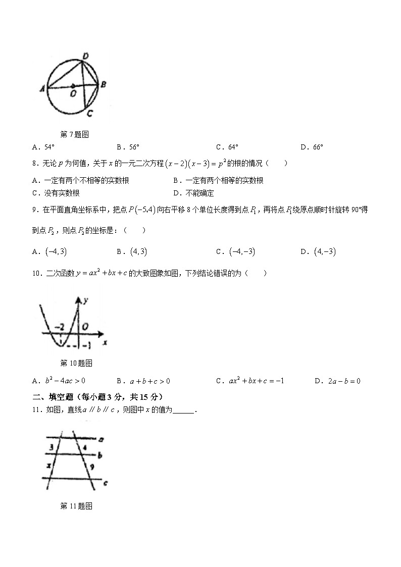 河南省商丘市夏邑县第二初级中学2023-2024学年九年级上学期12月月考数学试题02