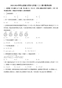 2023-2024学年山西省大同市七年级上册期中数学试题（含解析）