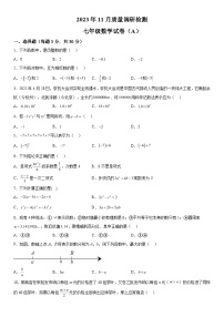 2023-2024学年河南省信阳市潢川县七年级上册期中数学试题（含解析）