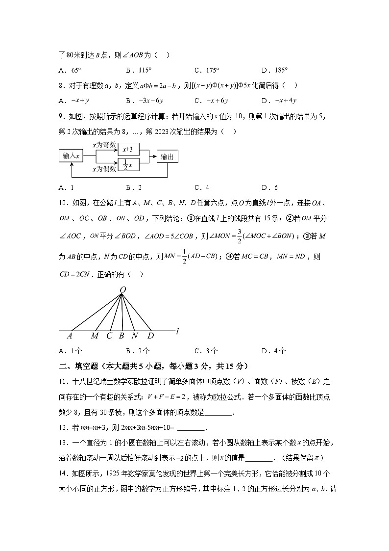 2023-2024学年广东省佛山市南海区七年级上学期期中数学试题（含解析）第2页