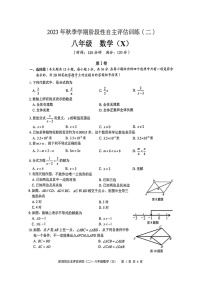 广西壮族自治区来宾市2023-2024学年八年级上学期1月月考数学试题