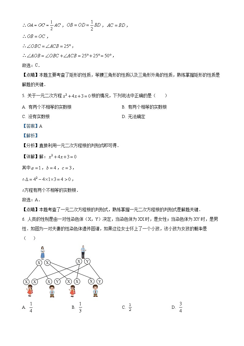 精品解析：2023年广东省深圳市中考适应性数学试卷（解析版）第3页