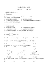 【全套精品专题】通用版湖南省长沙市-2023-2024-1青一八上入学考试数学试卷（知识梳理+含答案）