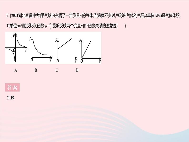 河北专用2023九年级数学下册第26章反比例函数26.2实际问题与反比例函数课时2反比例函数在其他学科中的应用作业课件新版新人教版04