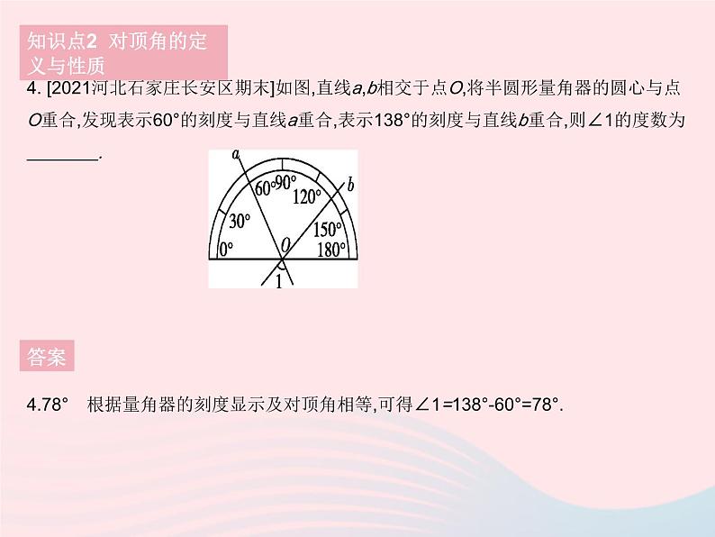 河北专用2023七年级数学下册第五章相交线与平行线5.1相交线课时1相交线作业课件新版新人教版第7页