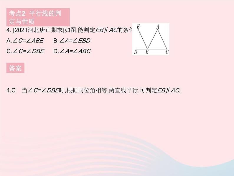 河北专用2023七年级数学下册第五章相交线与平行线热门考点集训作业课件新版新人教版第6页