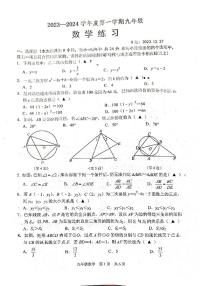 江苏省宿迁市南京师范大学附属中学宿迁分校、泗洪育才实验学校2023-2024学年九年级上学期12月月考数学试题