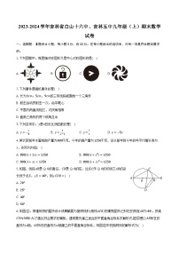 2023-2024学年吉林省白山十六中、吉林五中九年级（上）期末数学试卷(含解析）