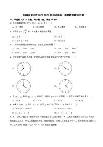 安徽省淮北市2020-2021学年八年级上学期数学期末试卷