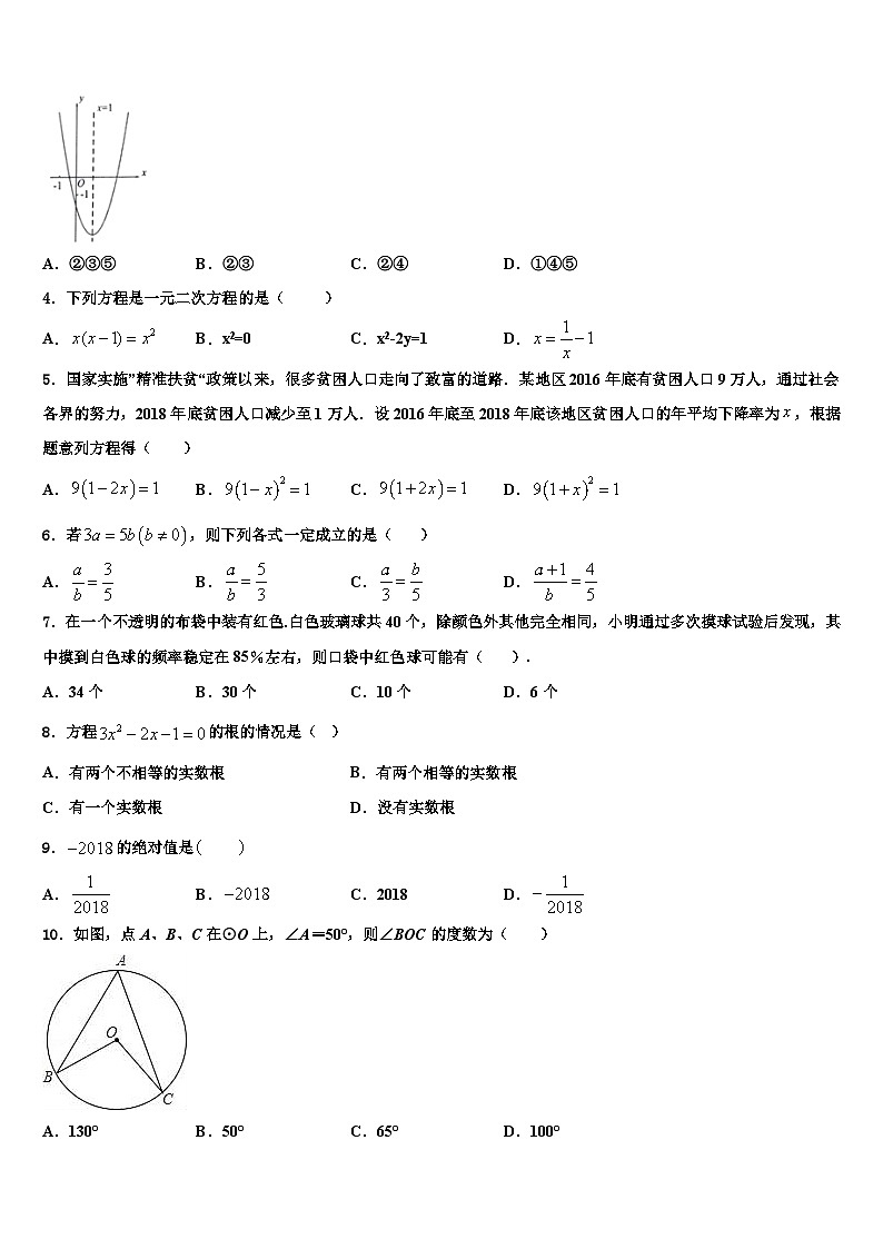辽宁省2024届数学九年级上期末学业水平模拟试题第2页