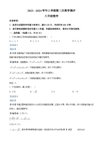 河南省周口市沈丘县中英文学校等校2023-2024学年八年级上学期12月月考数学试题