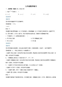 江苏省扬州市仪征市刘集初级中学2023-2024学年九年级上学期12月月考数学试题