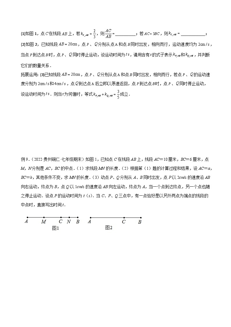 专题01 双中点（线段）模型与双角平分线（角）模型（原卷版）第3页