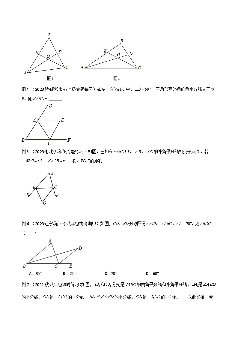 专题05 三角形中的导角模型-双角平分线（三角形）模型-2024年中考数学常见几何模型全归纳之模型解读与提分精练（全国通用）03