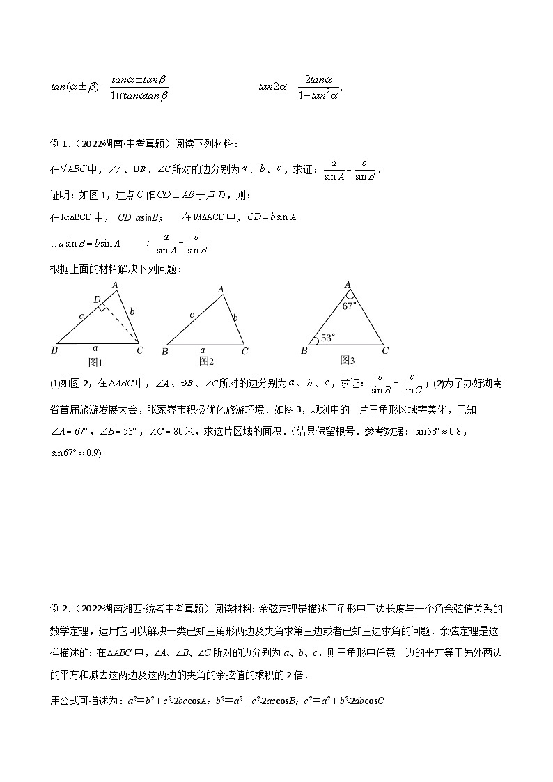 专题23 解直角三角形模型之新定义模型-2024年中考数学常见几何模型全归纳之模型解读与提分精练（全国通用）02