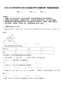 2023-2024学年北京市大兴区大兴区北臧村中学八年级数学第一学期期末经典试题含答案