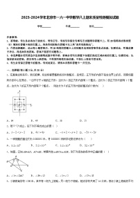 2023-2024学年北京市一六一中学数学八上期末质量检测模拟试题含答案