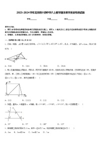 2023-2024学年北京四十四中学八上数学期末教学质量检测试题含答案