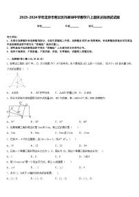 2023-2024学年北京市密云区冯家峪中学数学八上期末达标测试试题含答案