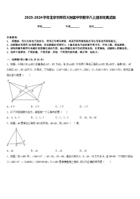 2023-2024学年北京市师范大附属中学数学八上期末经典试题含答案