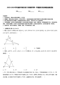 2023-2024学年南京市联合体八年级数学第一学期期末质量跟踪监视试题含答案