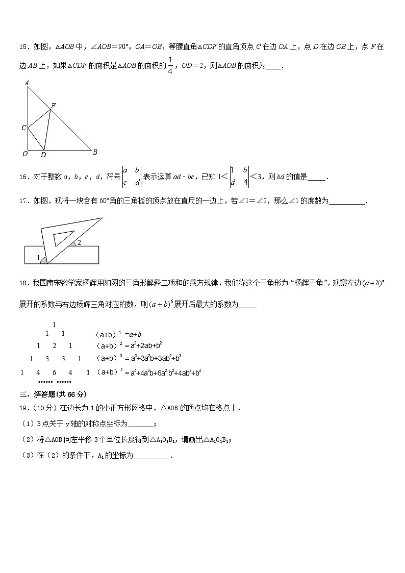 2023-2024学年内蒙古赤峰市联盟学校八上数学期末达标检测试题含答案第3页