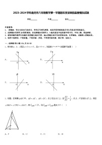 2023-2024学年南充市八年级数学第一学期期末质量跟踪监视模拟试题含答案