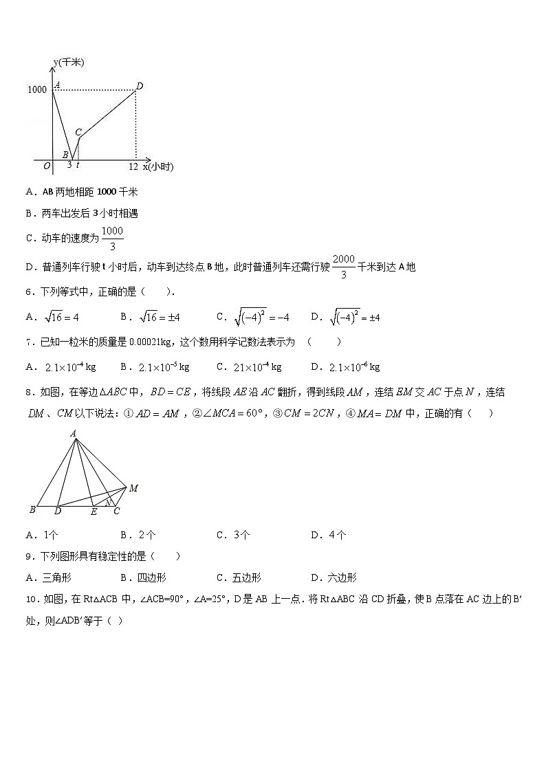 2023-2024学年吉林省吉林市永吉县数学八年级第一学期期末综合测试试题含答案02