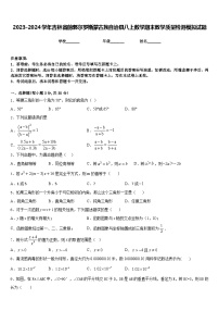 2023-2024学年吉林省前郭尔罗斯蒙古族自治县八上数学期末教学质量检测模拟试题含答案