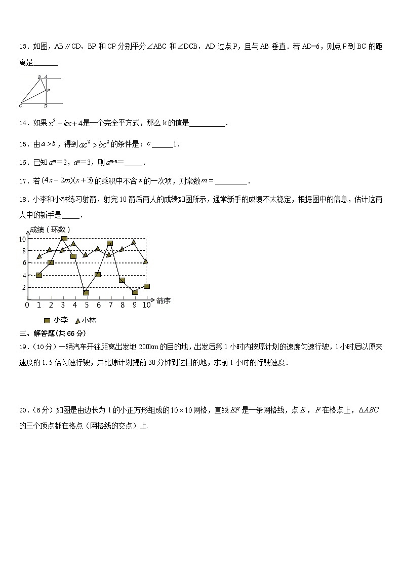 2023-2024学年吉林省长春市东北师大附中新城学校数学八上期末质量跟踪监视模拟试题含答案第3页
