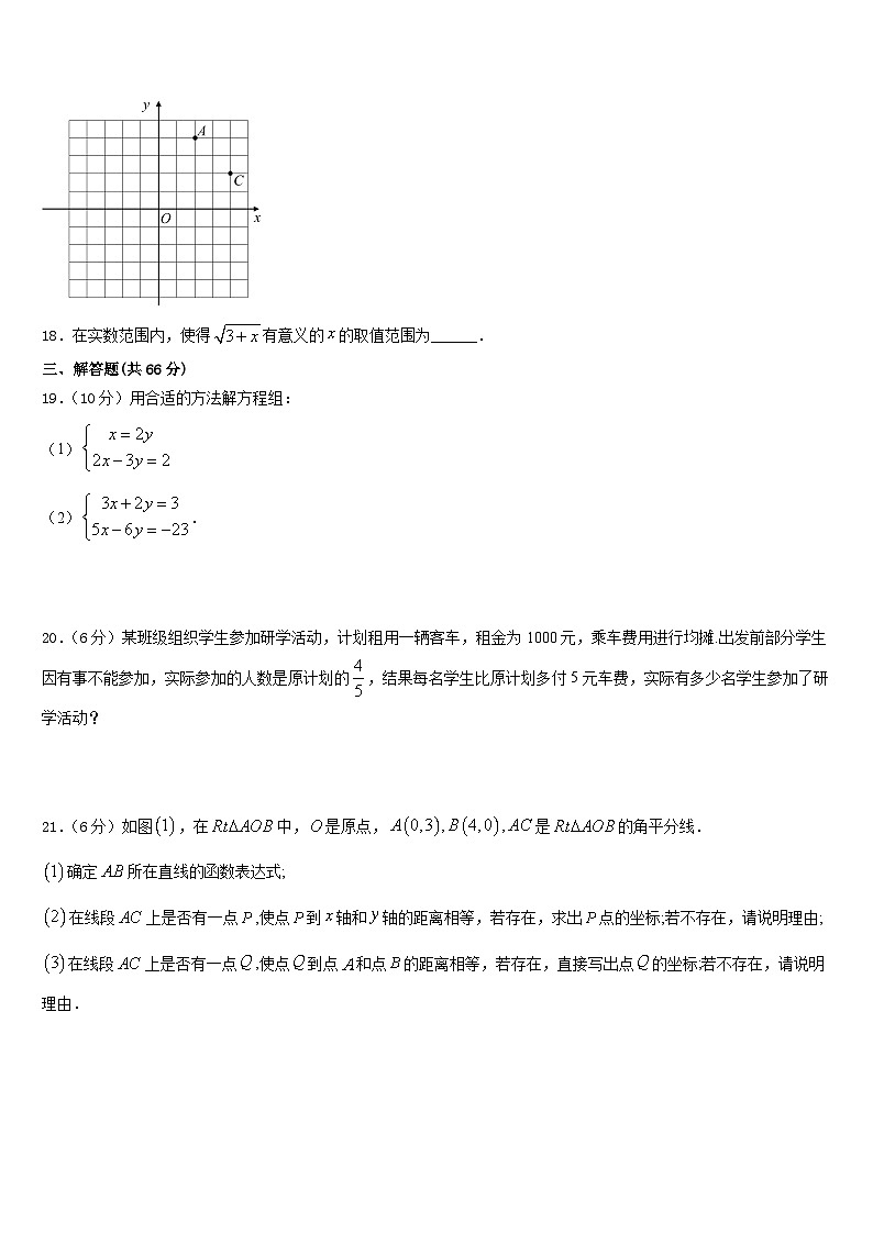 2023-2024学年吉林省长春市净月区委托管理学校数学八上期末经典模拟试题含答案第3页