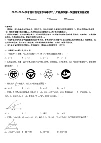 2023-2024学年四川省南充市阆中学市八年级数学第一学期期末预测试题含答案