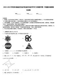 2023-2024学年四川省南充市高坪区南充市高坪中学八年级数学第一学期期末调研模拟试题含答案