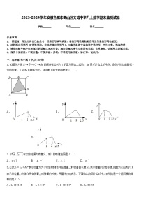 2023-2024学年安徽合肥市蜀山区文博中学八上数学期末监测试题含答案