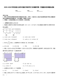 2023-2024学年安徽六安市叶集区平岗中学八年级数学第一学期期末统考模拟试题含答案