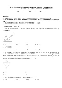 2023-2024学年四川营山小桥中学数学八上期末复习检测模拟试题含答案