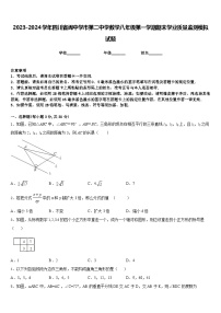 2023-2024学年四川省阆中学市第二中学数学八年级第一学期期末学业质量监测模拟试题含答案