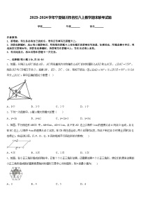 2023-2024学年宁夏银川市名校八上数学期末联考试题含答案