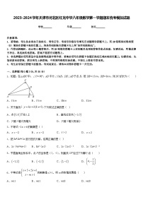 2023-2024学年天津市河北区红光中学八年级数学第一学期期末统考模拟试题含答案