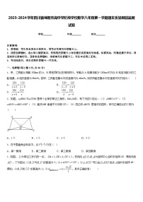 2023-2024学年四川省绵阳市高中学阶段学校数学八年级第一学期期末质量跟踪监视试题含答案